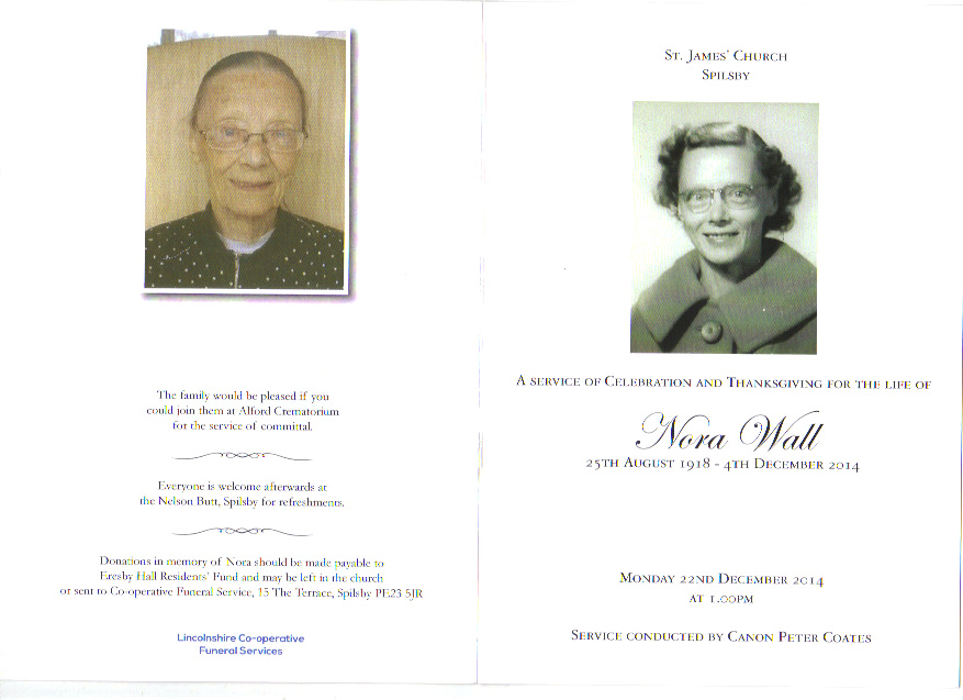 Nora Wall RIP